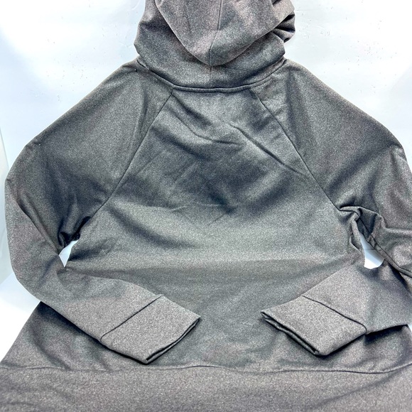 HURLEY POLY FLEECE PULLOVER WITH HOODIE, SIZE MEDIUM, CHARCOAL, WITH 2 POCKETS - Picture 6 of 14